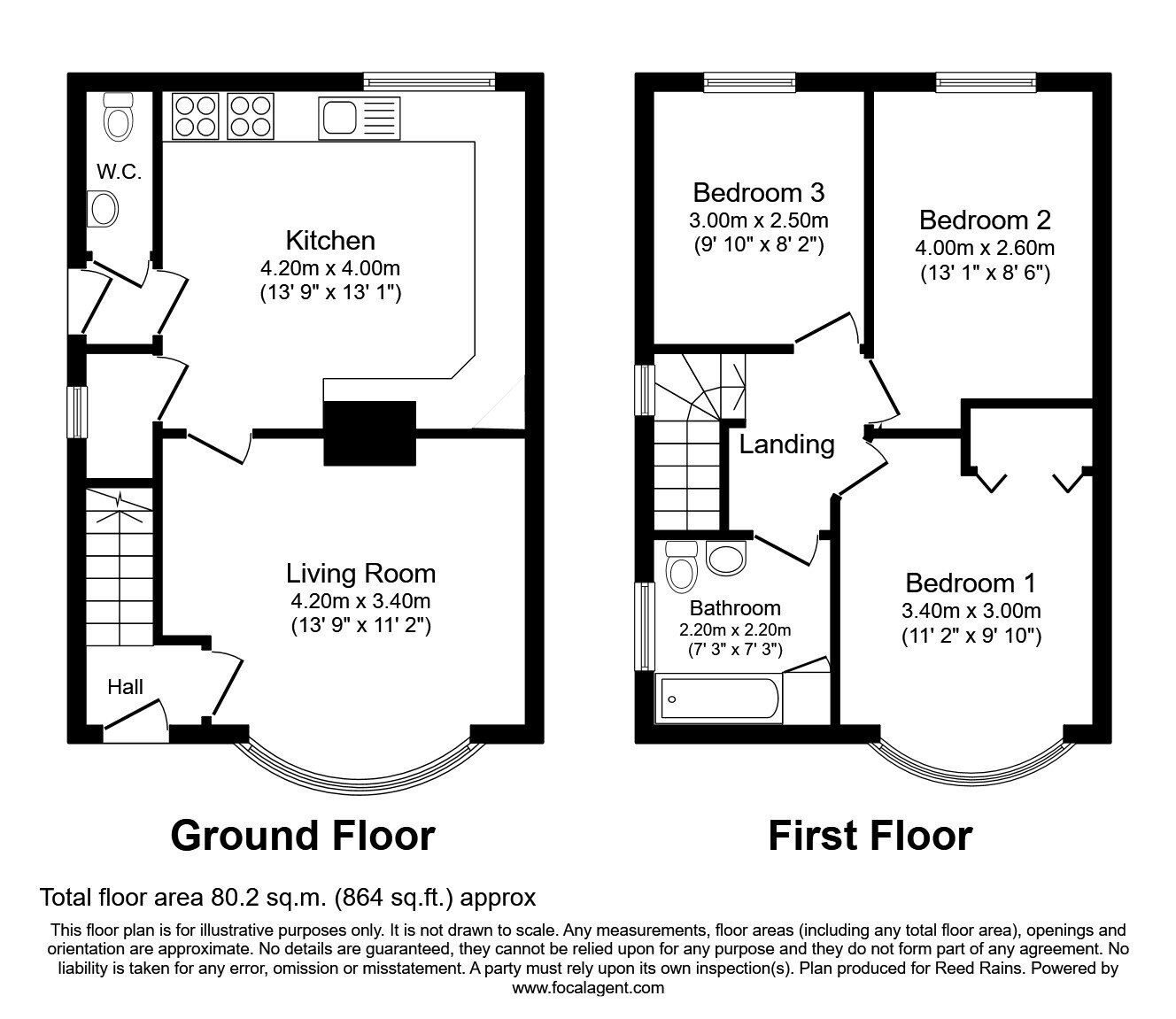 Floorplan of 3 bedroom End Terrace House to rent, Middleton Road, York, YO24