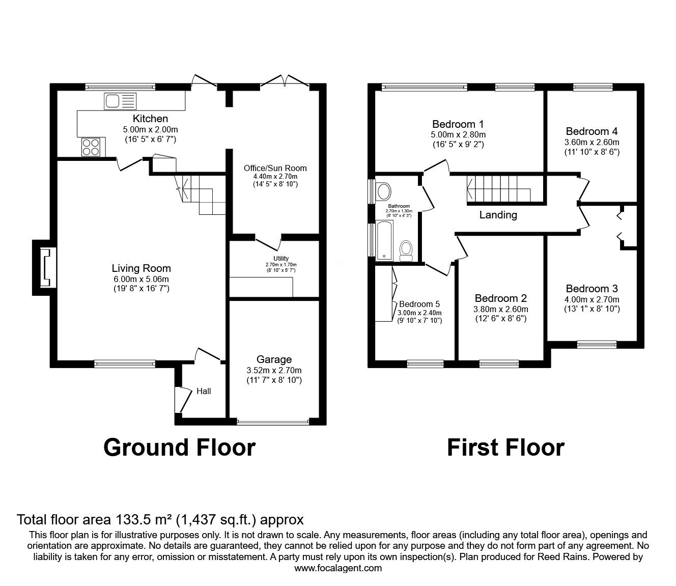 Floorplan of 5 bedroom Detached House for sale, Otterwood Lane, York, YO24