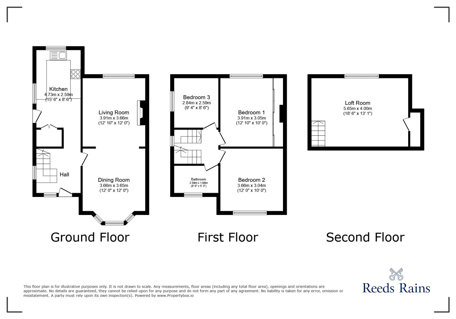 Floorplan of 4 bedroom End Terrace House for sale, Tennent Road, York, North Yorkshire, YO24