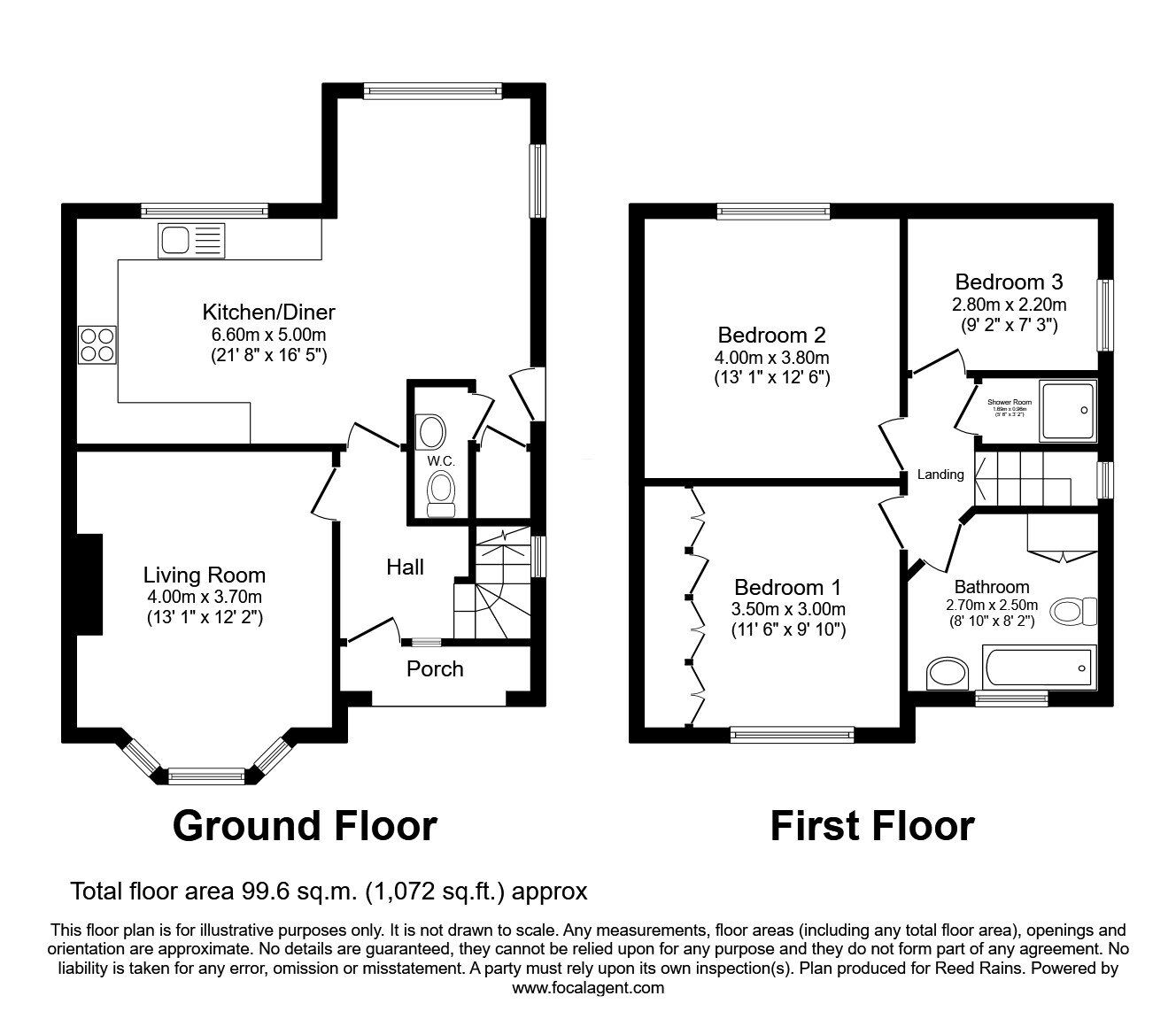 Floorplan of 3 bedroom Semi Detached House for sale, Nidd Grove, York, North Yorkshire, YO24