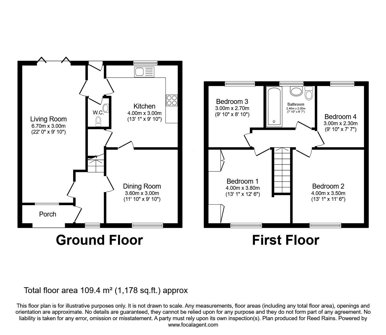 Floorplan of 4 bedroom Detached House for sale, Bellhouse Way, York, North Yorkshire, YO24