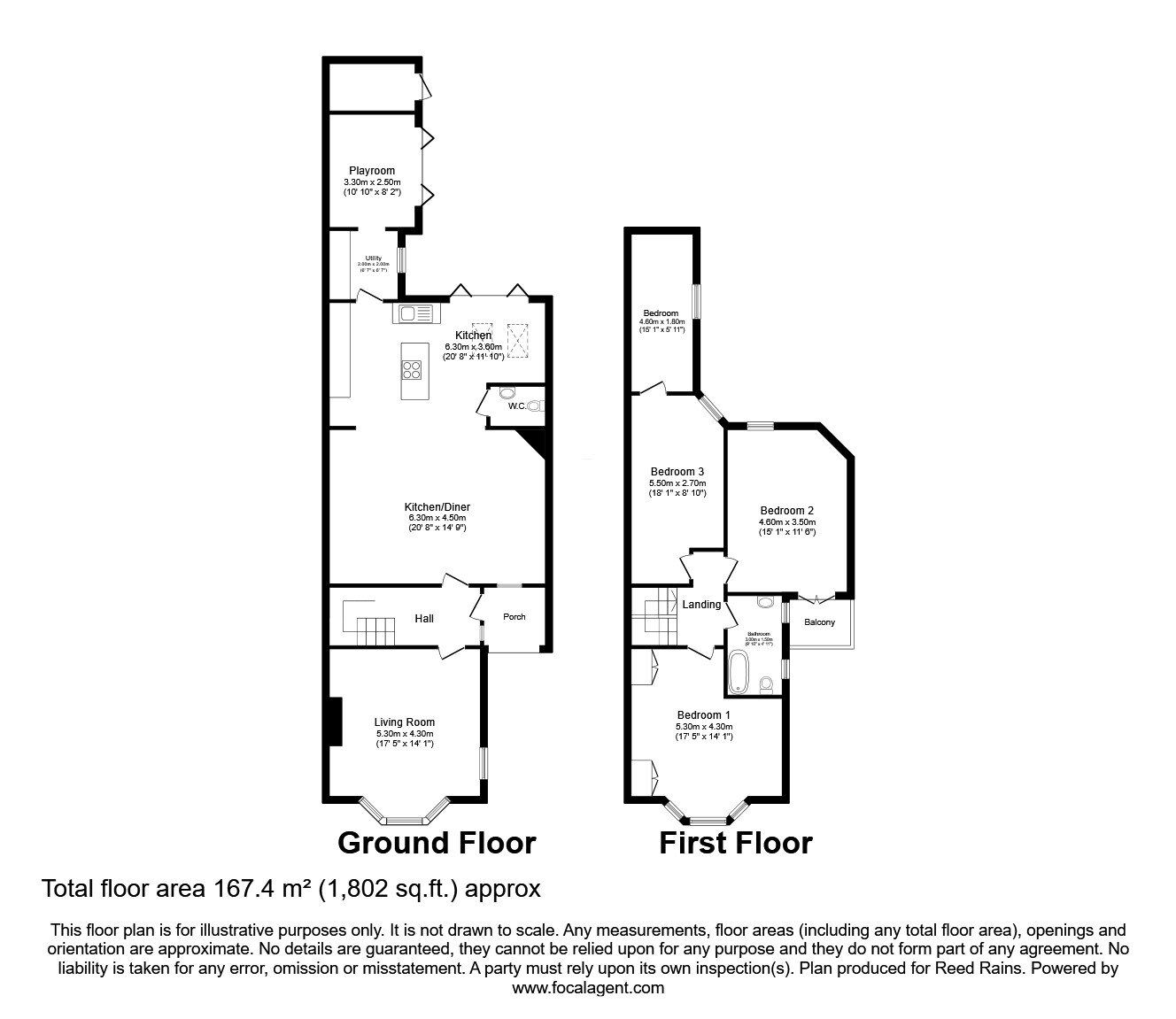 Floorplan of 4 bedroom Semi Detached House for sale, York Road, Acomb, North Yorkshire, YO24