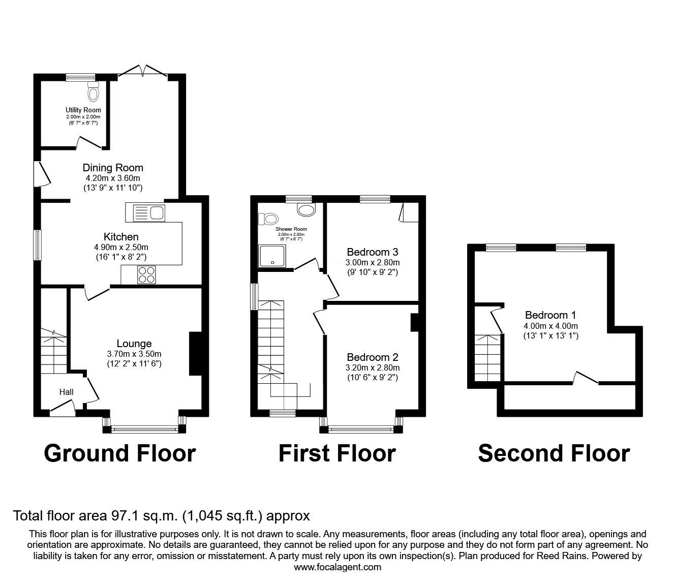 Floorplan of 3 bedroom Semi Detached House for sale, Langholme Drive, York, North Yorkshire, YO26