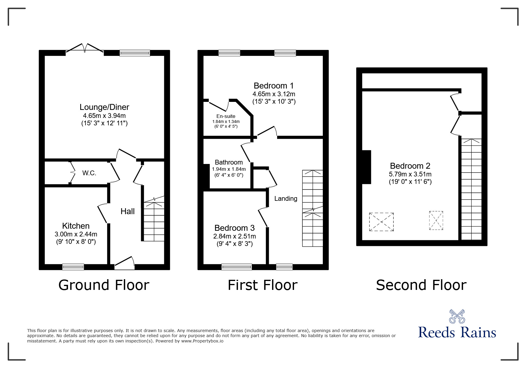 Floorplan of 3 bedroom Semi Detached House to rent, Salmond Road, York, North Yorkshire, YO24