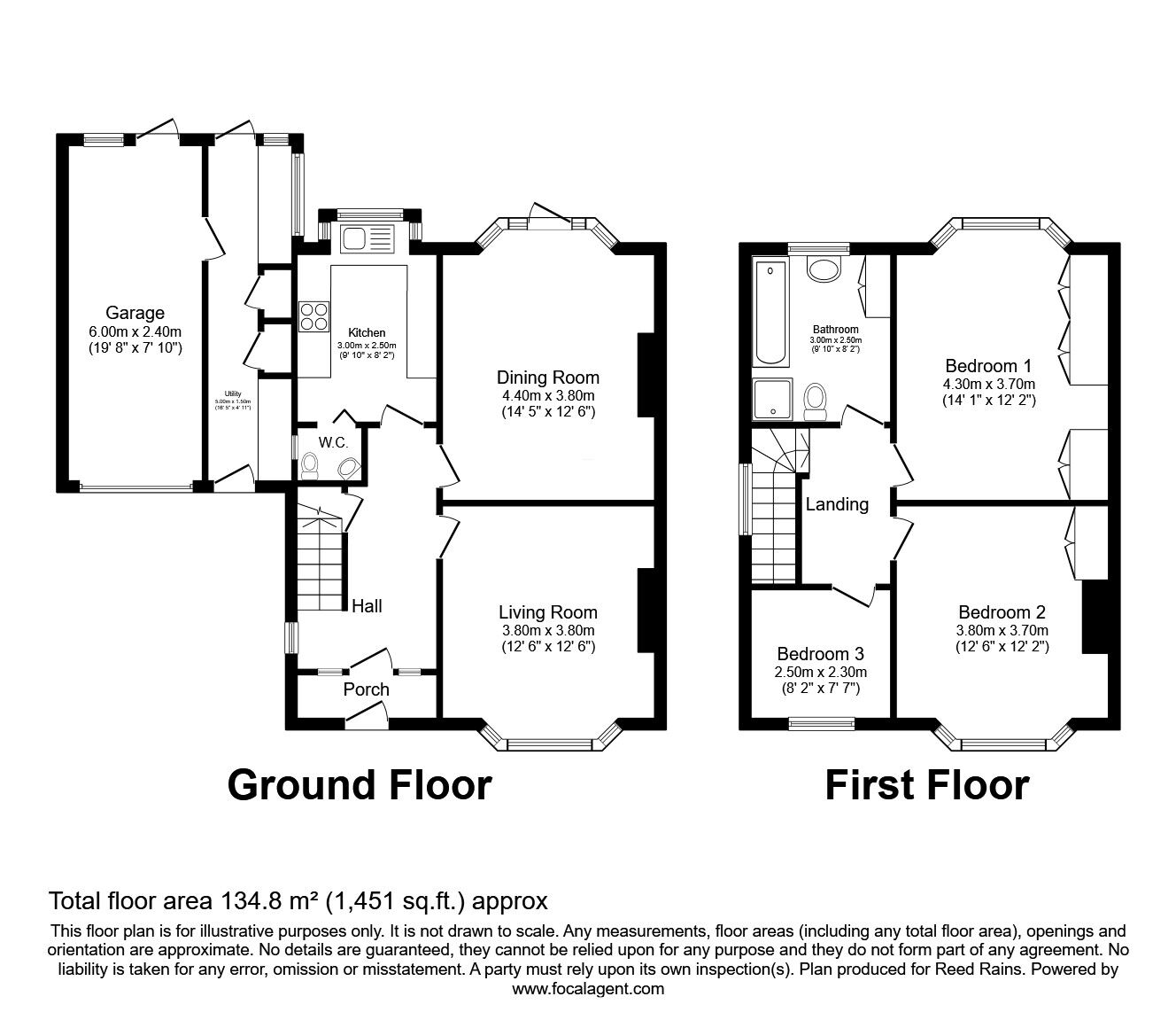 Floorplan of 3 bedroom Semi Detached House for sale, St. Swithins Walk, York, North Yorkshire, YO26