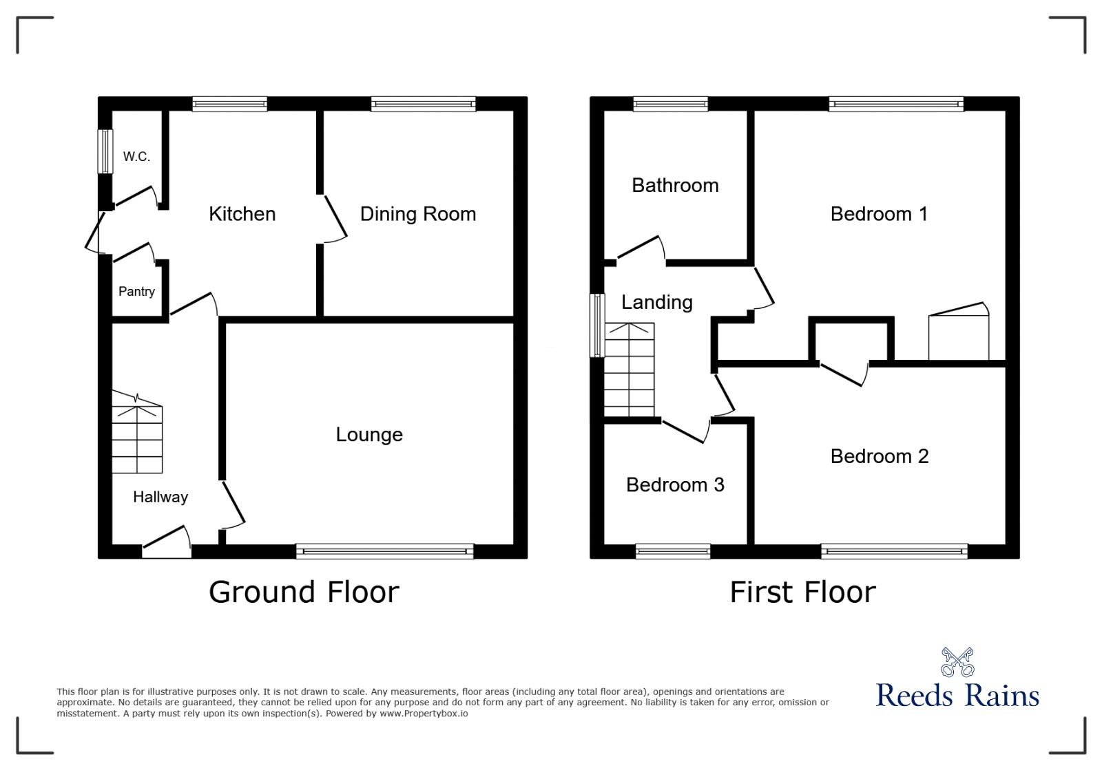 Floorplan of 3 bedroom Semi Detached House for sale, Eason View, York, North Yorkshire, YO24