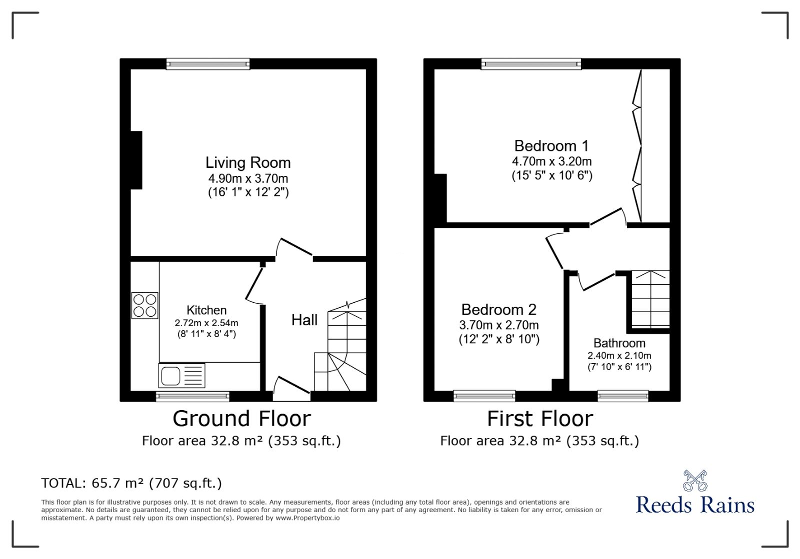 Floorplan of 2 bedroom  Flat for sale, Pateley Place, York, North Yorkshire, YO26