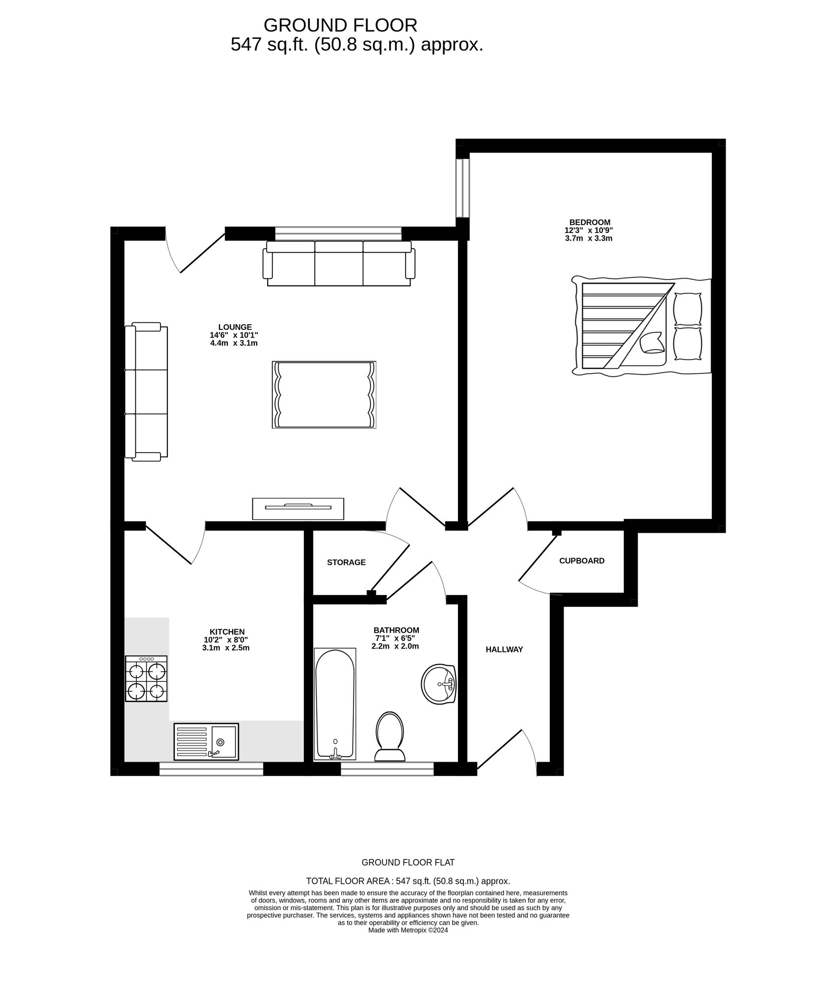 Floorplan of 1 bedroom  Flat for sale, Victoria Street, Ashton-under-Lyne, Greater Manchester, OL7