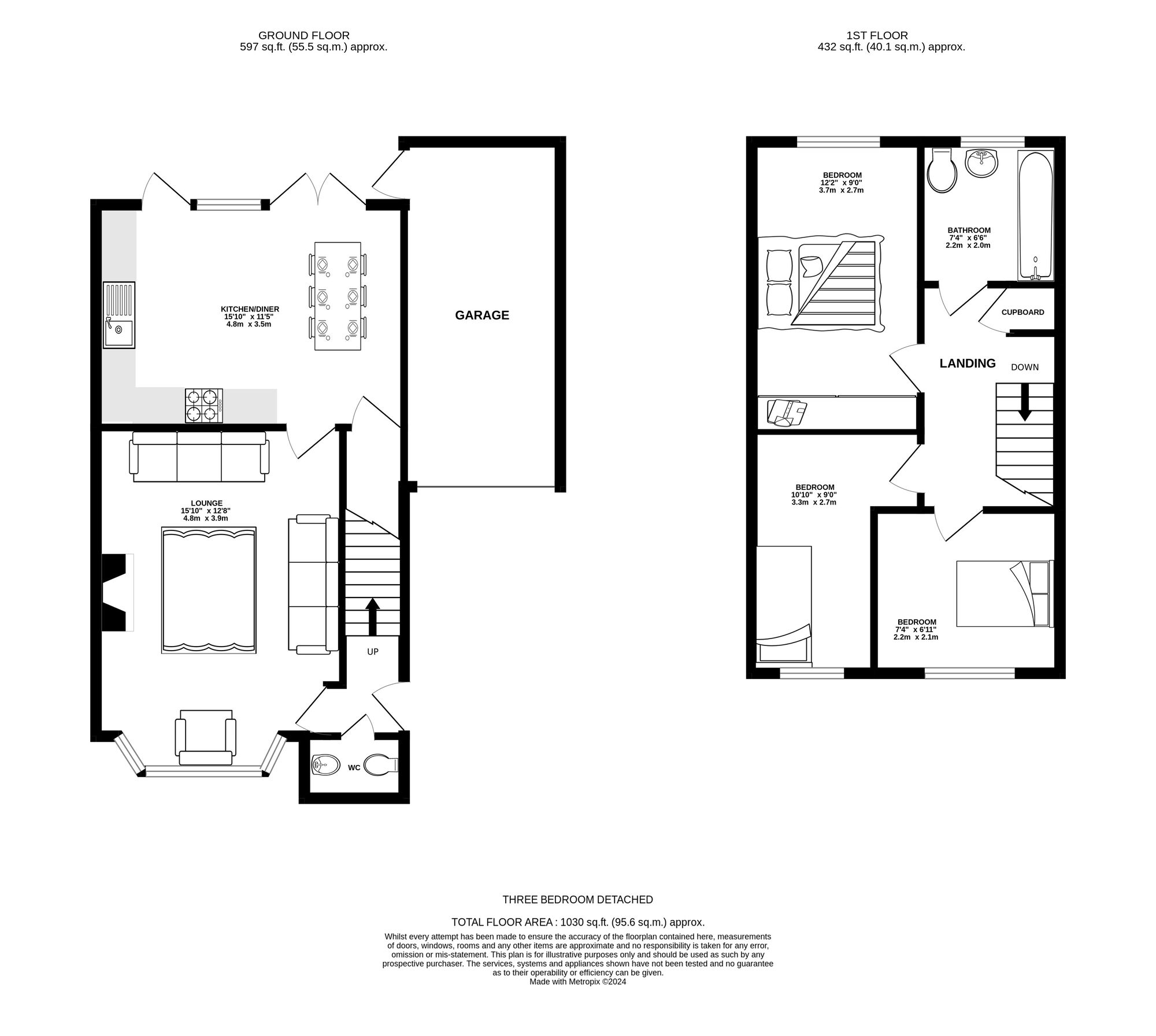 Floorplan of 3 bedroom Detached House for sale, Dales Brow Avenue, Ashton-under-Lyne, Greater Manchester, OL7