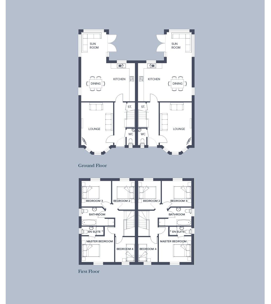 Floorplan of 4 bedroom Semi Detached House for sale, Castlegowan Place, Belfast, County Antrim, BT5