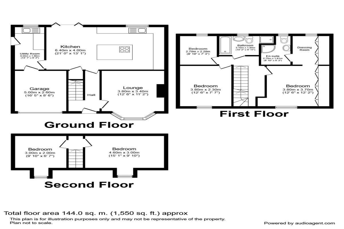 Floorplan of 5 bedroom Detached House to rent, Barn Flatt Close, Higher Walton, Preston, PR5