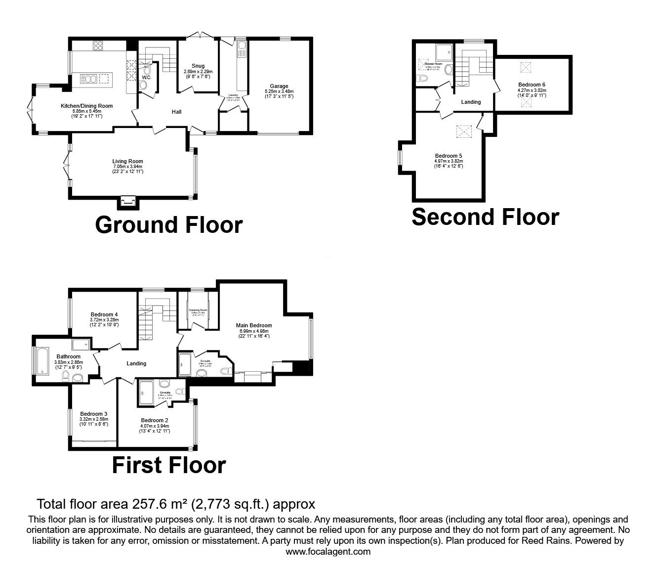 Floorplan of 6 bedroom Detached House for sale, Gregson Lane, Hoghton, Lancashire, PR5