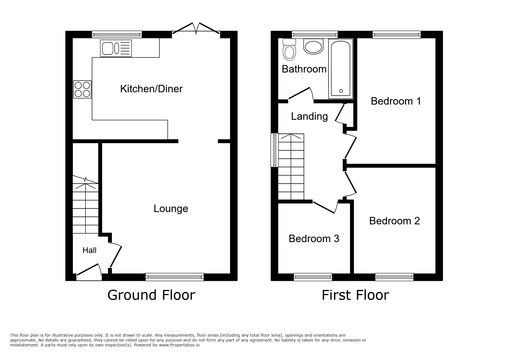 Floorplan of 3 bedroom Semi Detached House for sale, Glendale Avenue, Lostock Hall, Lancashire, PR5