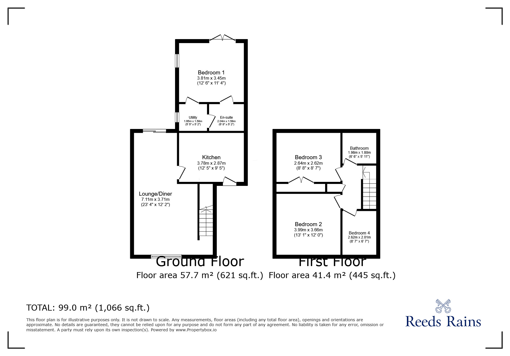 Floorplan of 3 bedroom Semi Detached House for sale, School Field, Bamber Bridge, Lancashire, PR5