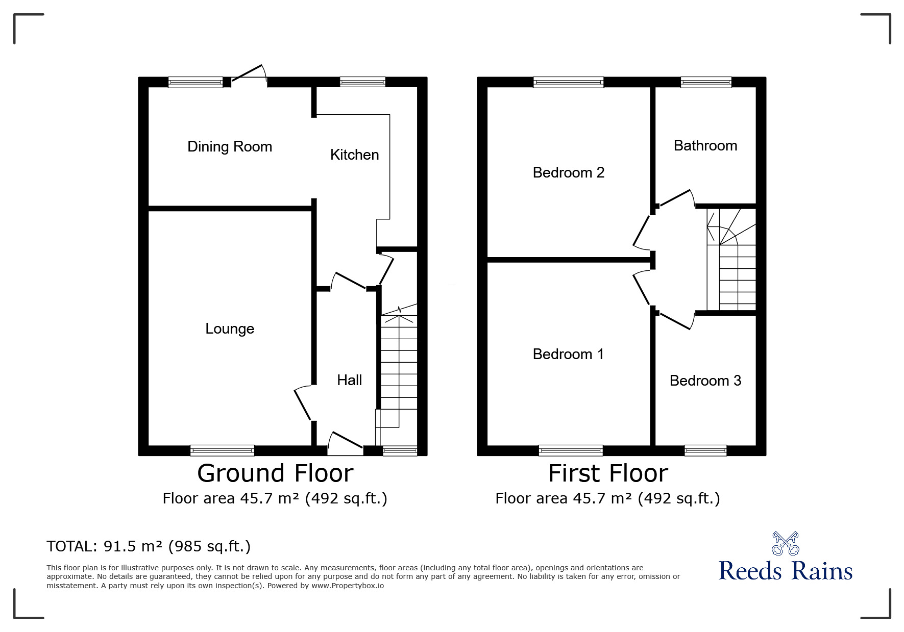 Floorplan of 3 bedroom Semi Detached House for sale, Hoghton Lane, Hoghton, Lancashire, PR5