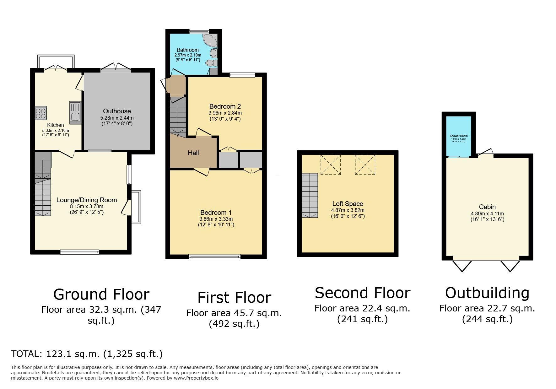 Floorplan of 2 bedroom Semi Detached House for sale, Newtown Road, Bedworth, Warwickshire, CV12