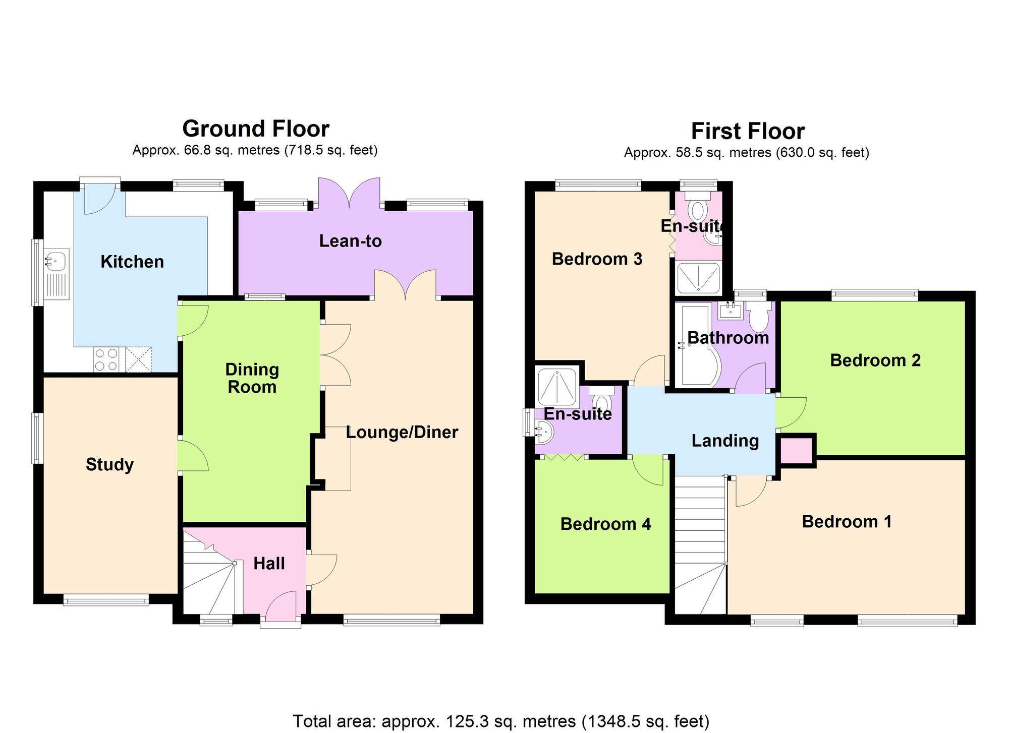 Floorplan of 5 bedroom Semi Detached House for sale, Butler Crescent, Exhall, Warwickshire, CV7