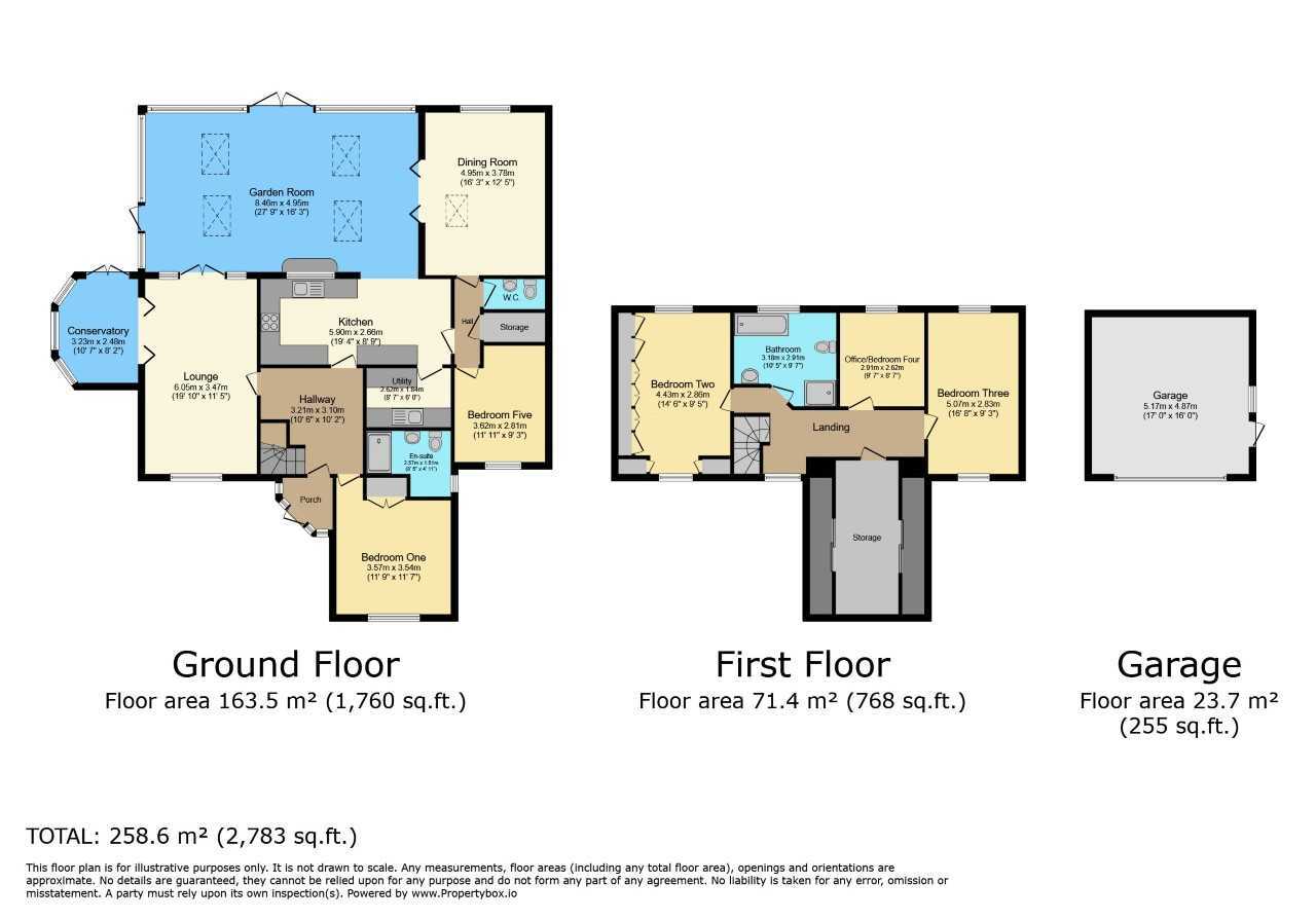 Floorplan of 5 bedroom Detached House for sale, Weston Lane, Bulkington, Warwickshire, CV12