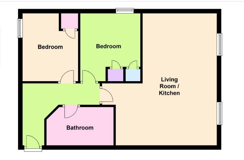 Floorplan of 2 bedroom  Flat for sale, The Blundells, Kenilworth, Warwickshire, CV8