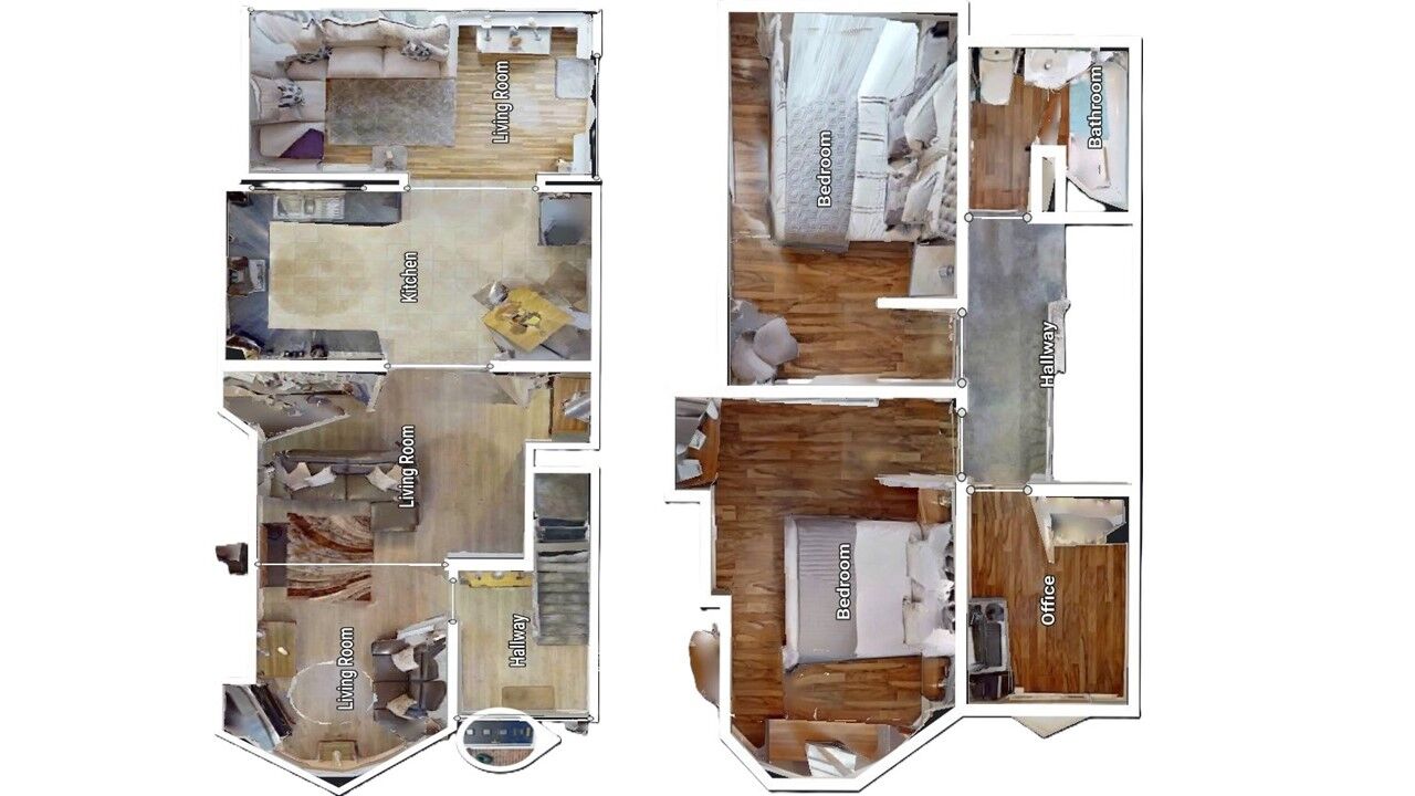 Floorplan of 3 bedroom Semi Detached House for sale, Dark Lane, Bedworth, Warwickshire, CV12