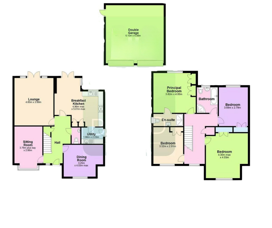 Floorplan of 4 bedroom Detached House to rent, Ethelred Close, Cryfield Heights, Coventry, West Midlands, CV4