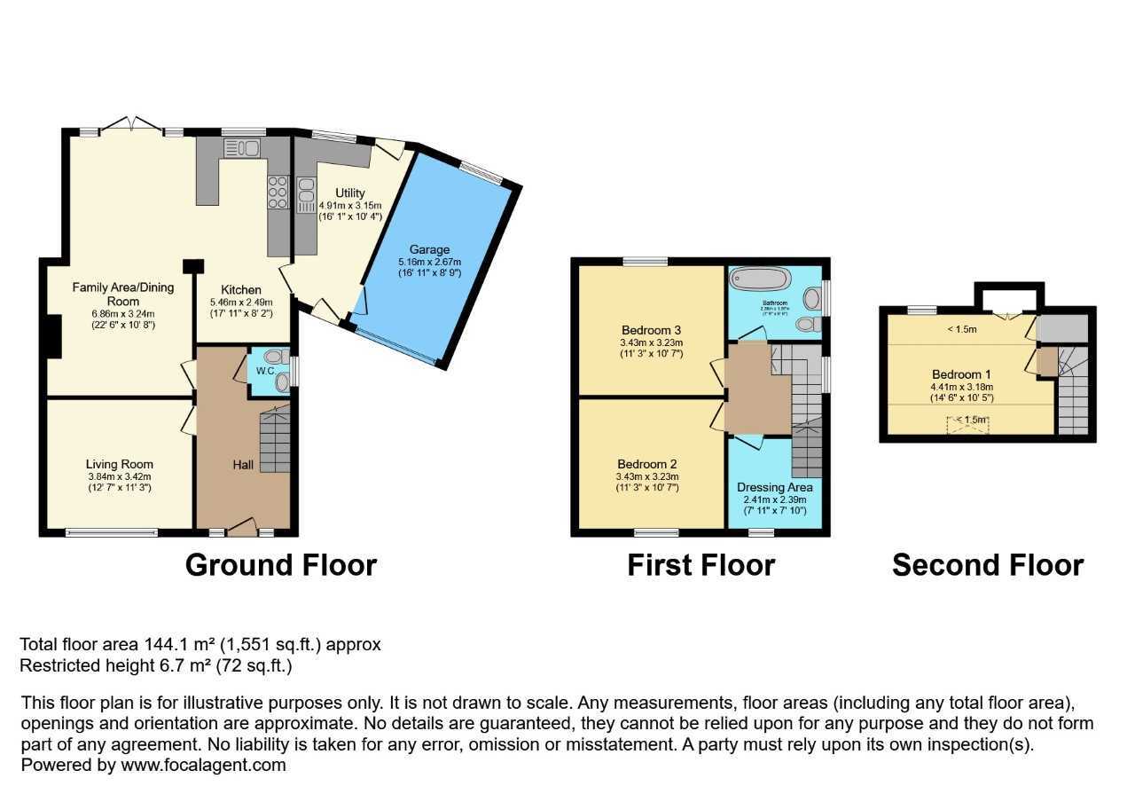 Floorplan of 3 bedroom Semi Detached House for sale, Glendale Park, Belfast, BT8