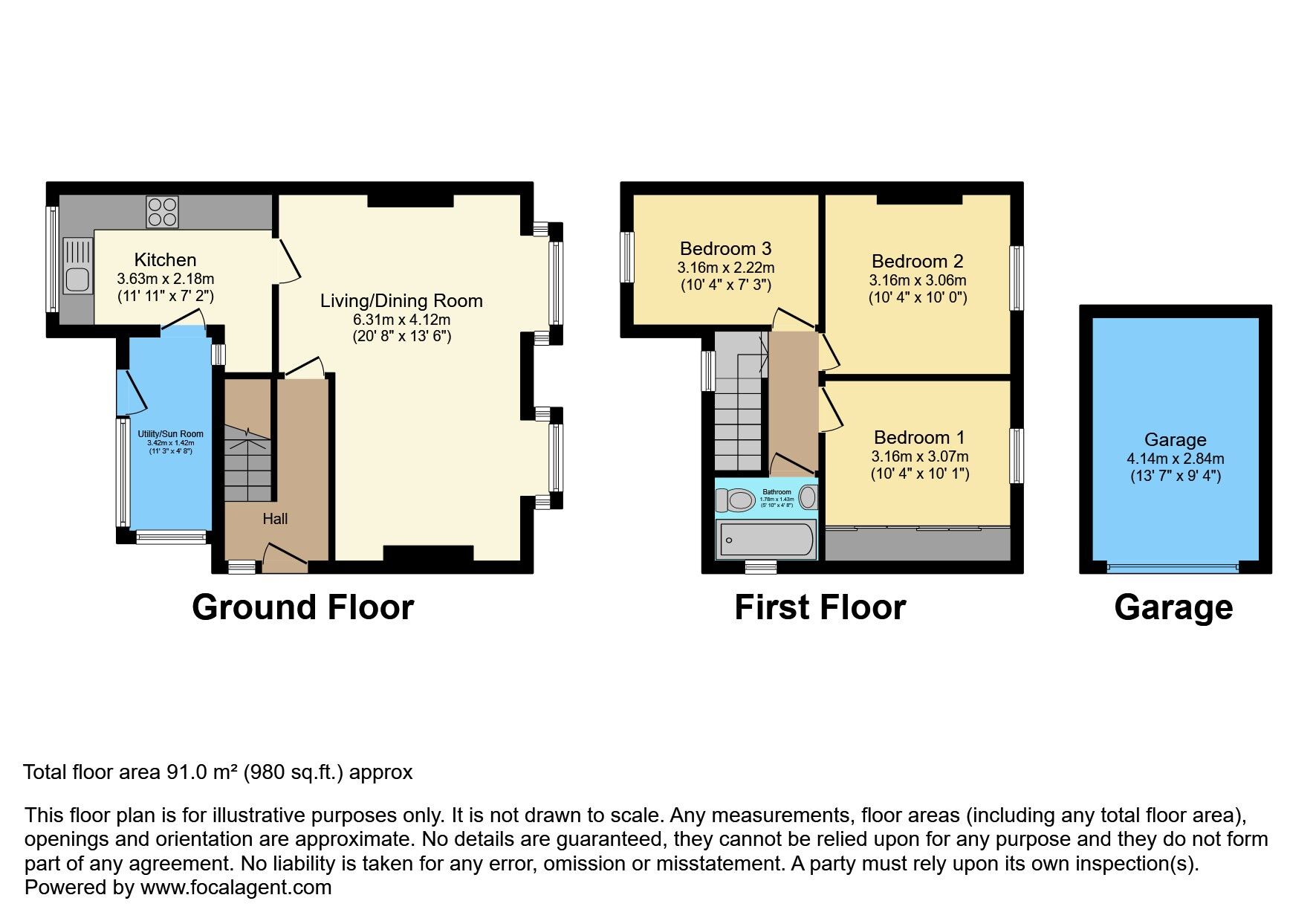 Floorplan of 3 bedroom Detached House for sale, Saintfield Road, Belfast, County Down, BT8