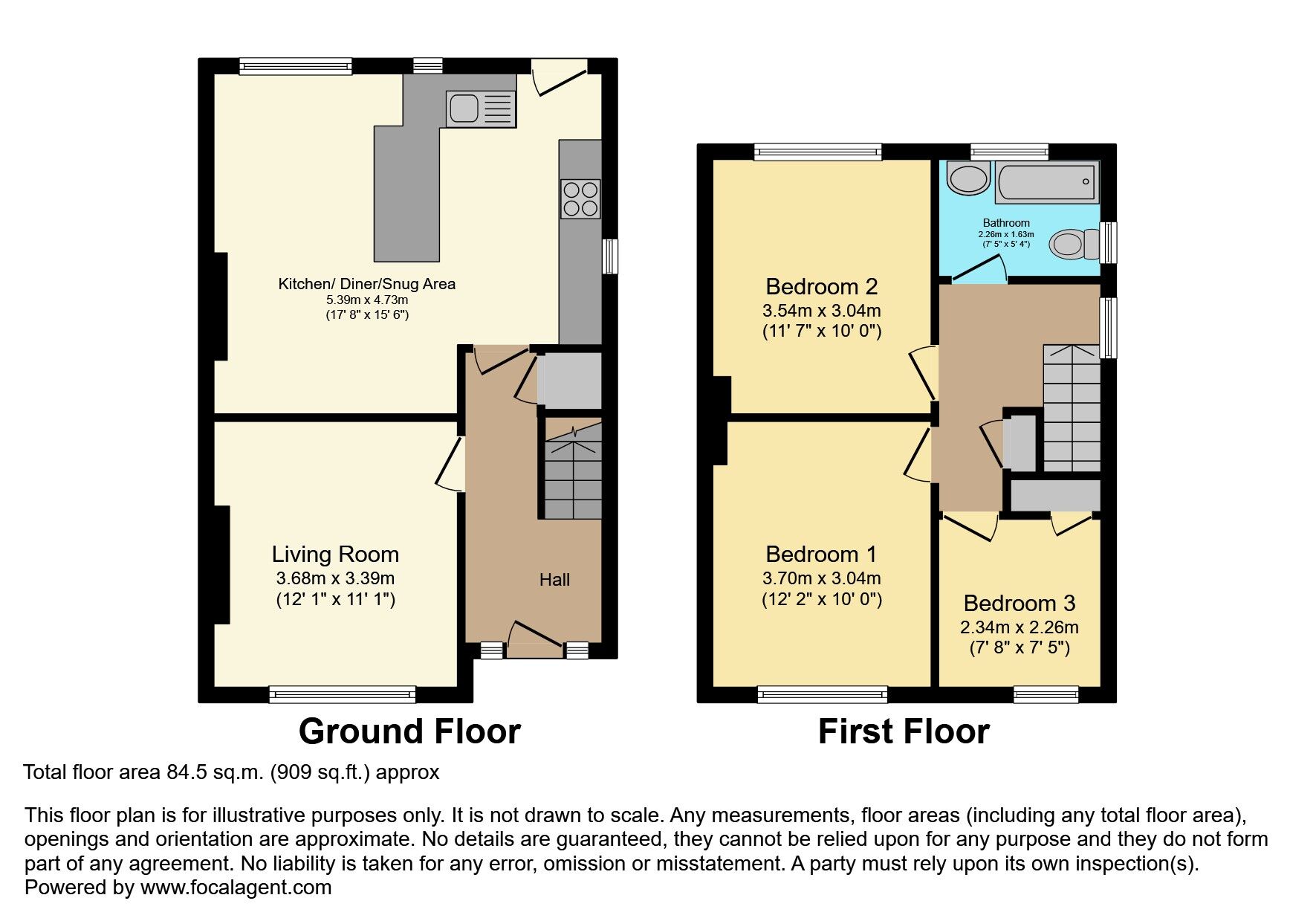 Floorplan of 3 bedroom Semi Detached House for sale, Mountainview Parade, Belfast, BT14