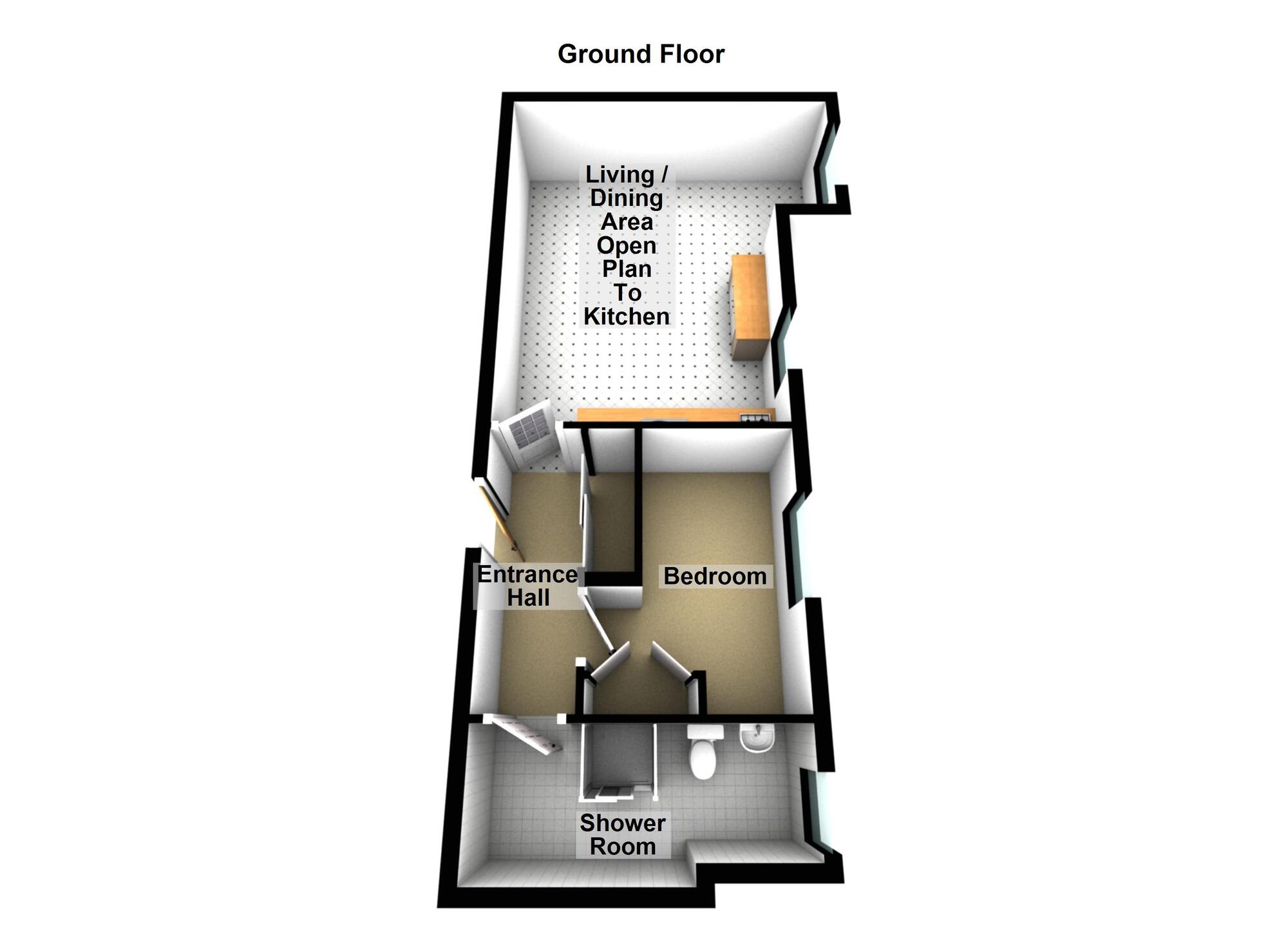 Floorplan of 1 bedroom  Flat for sale, Apartment 40 Sandown Manor, 84A Sandown Road, Belfast, BT5