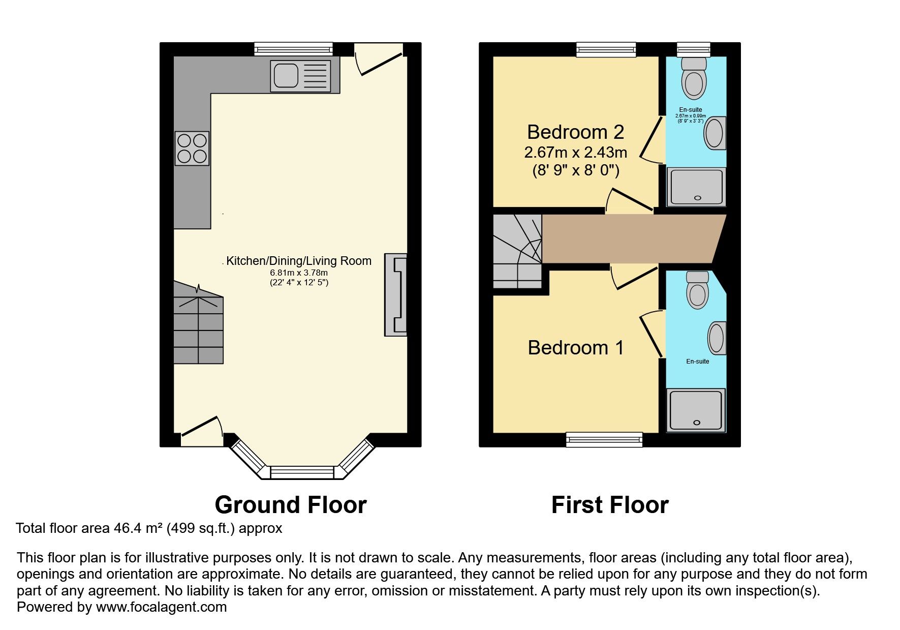 Floorplan of 2 bedroom Mid Terrace House for sale, Laganvale Street, Stranmillis, Belfast, BT9