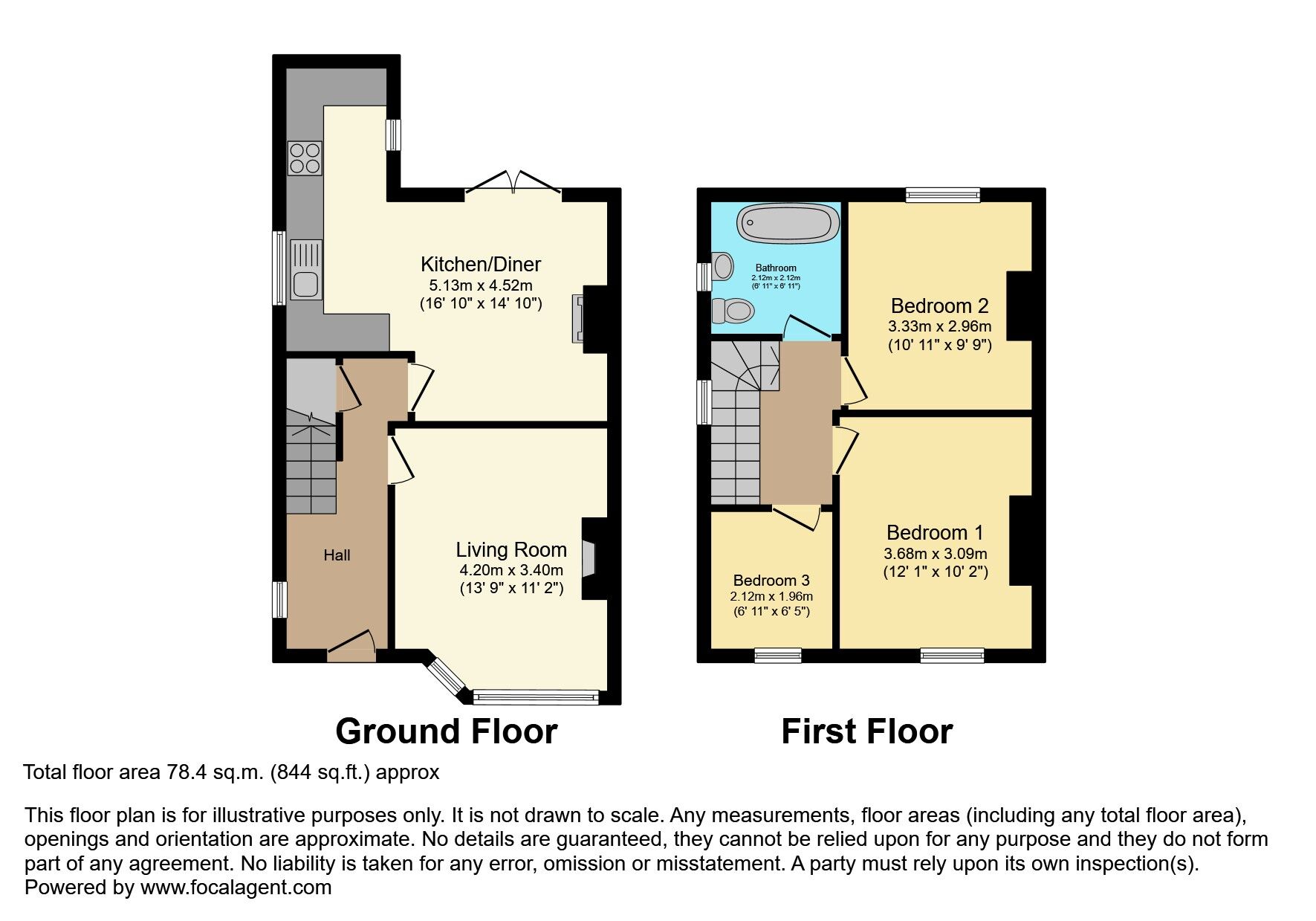 Floorplan of 3 bedroom Semi Detached House for sale, Ravenhill Road, Belfast, BT6