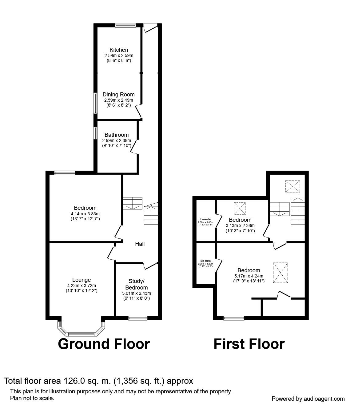 Floorplan of 3 bedroom  Flat to rent, Victoria Road West, Thornton-Cleveleys, Lancashire, FY5