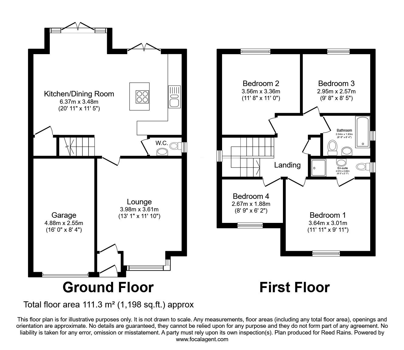 Floorplan of 4 bedroom Detached House for sale, Lovejoy Close, Blackpool, Lancashire, FY4