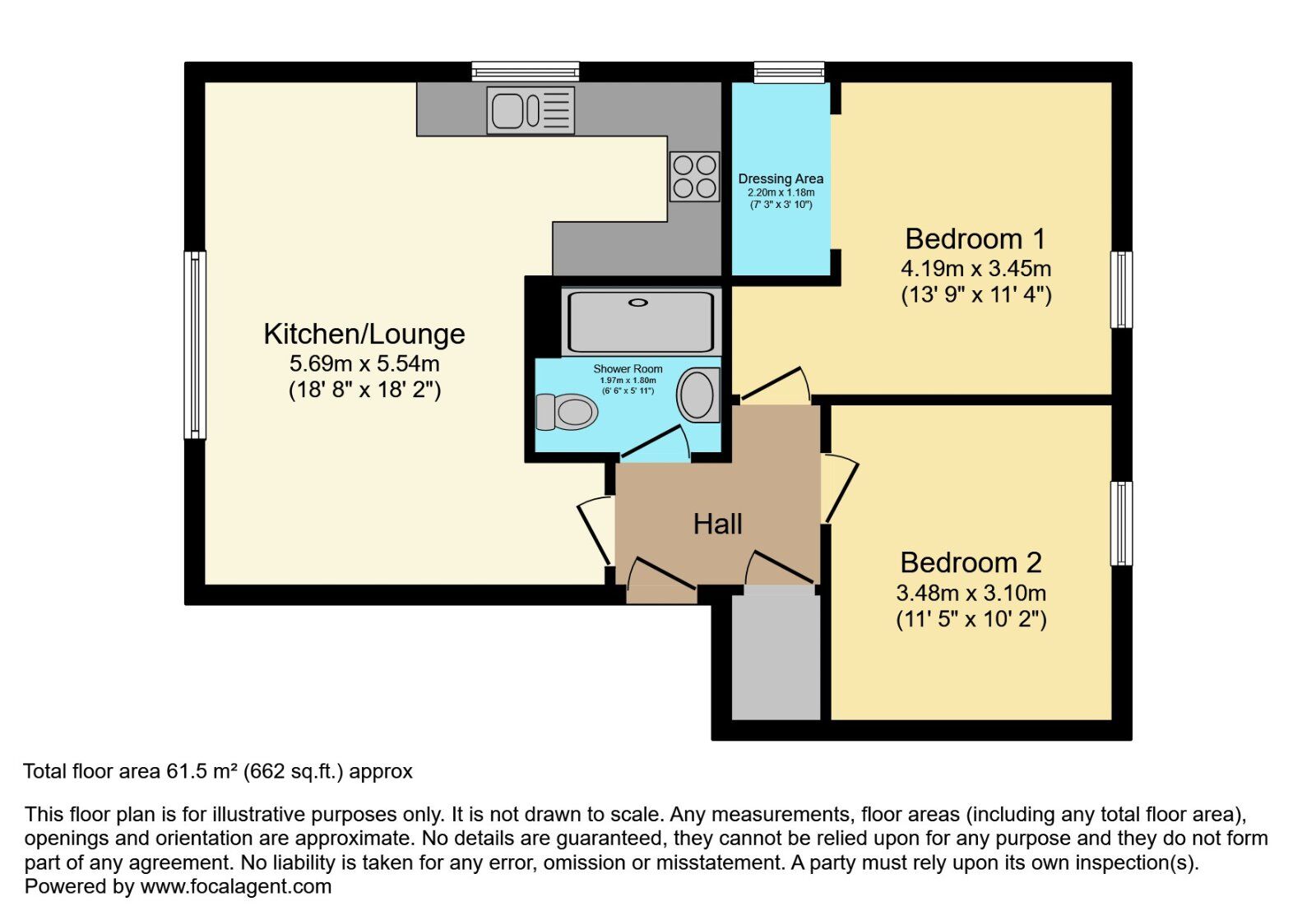 Floorplan of 2 bedroom  Flat for sale, Faulkner Road, Bangor, County Down, BT20