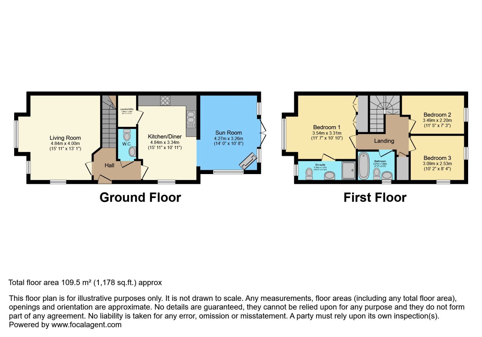 Floorplan of 3 bedroom Semi Detached House for sale, Helens Wood Way, Bangor, County Down, BT19