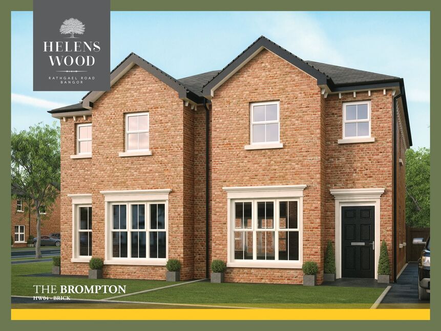 Main image of 3 bedroom Semi Detached House for sale, Site 231- The Brompton Helens Wood, Rathgael Road, Bangor, BT19