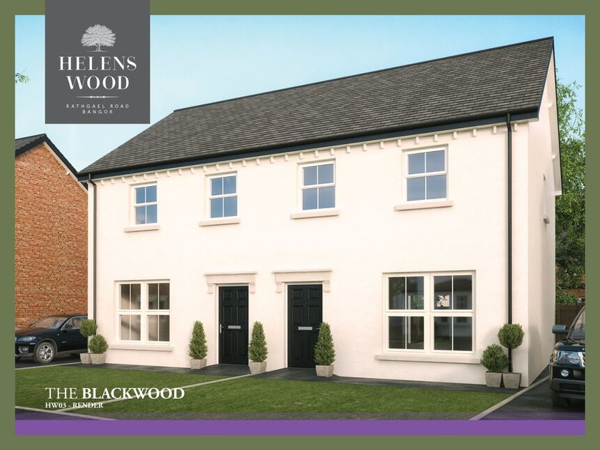 Main image of 3 bedroom Semi Detached House for sale, Site 234- The Blackwood Helens Wood, Rathgael Road, Bangor, BT19