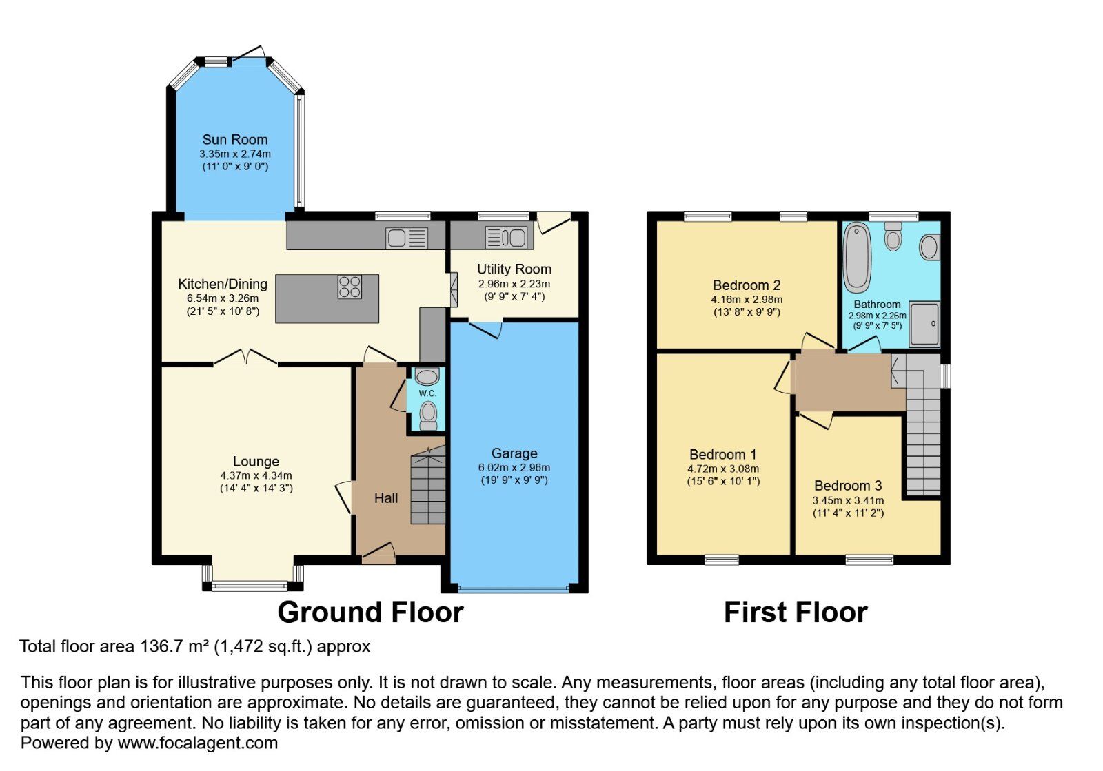 Floorplan of 3 bedroom Detached House for sale, Lord Warden's Park, Bangor, County Down, BT19