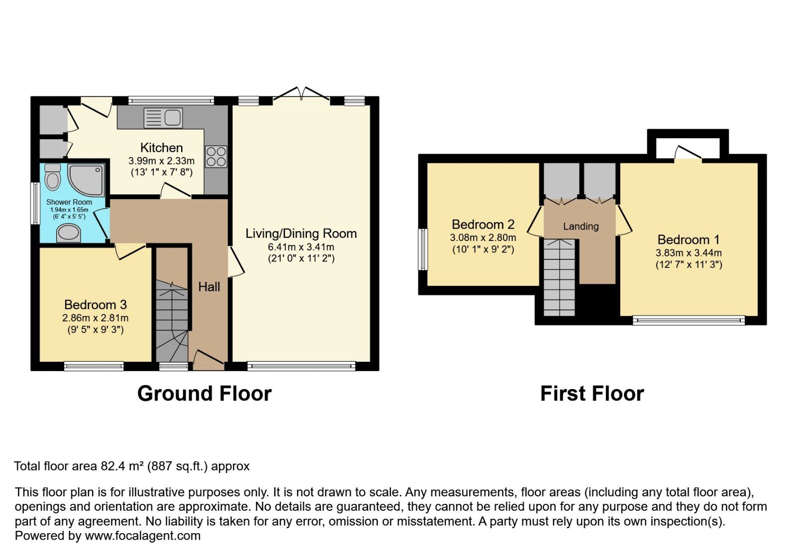 Floorplan of 3 bedroom Semi Detached House for sale, Forthill Parade, Bangor, County Down, BT19