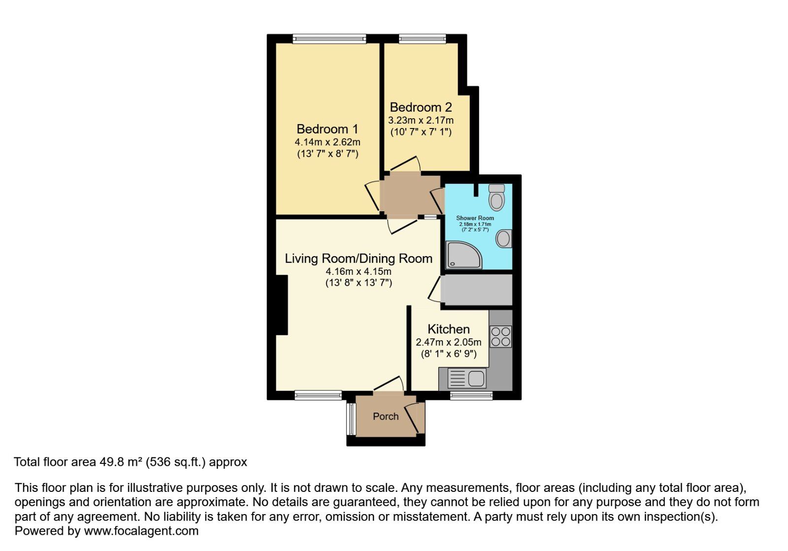 Floorplan of 2 bedroom  Flat for sale, Bexley Road, Bangor, County Down, BT19