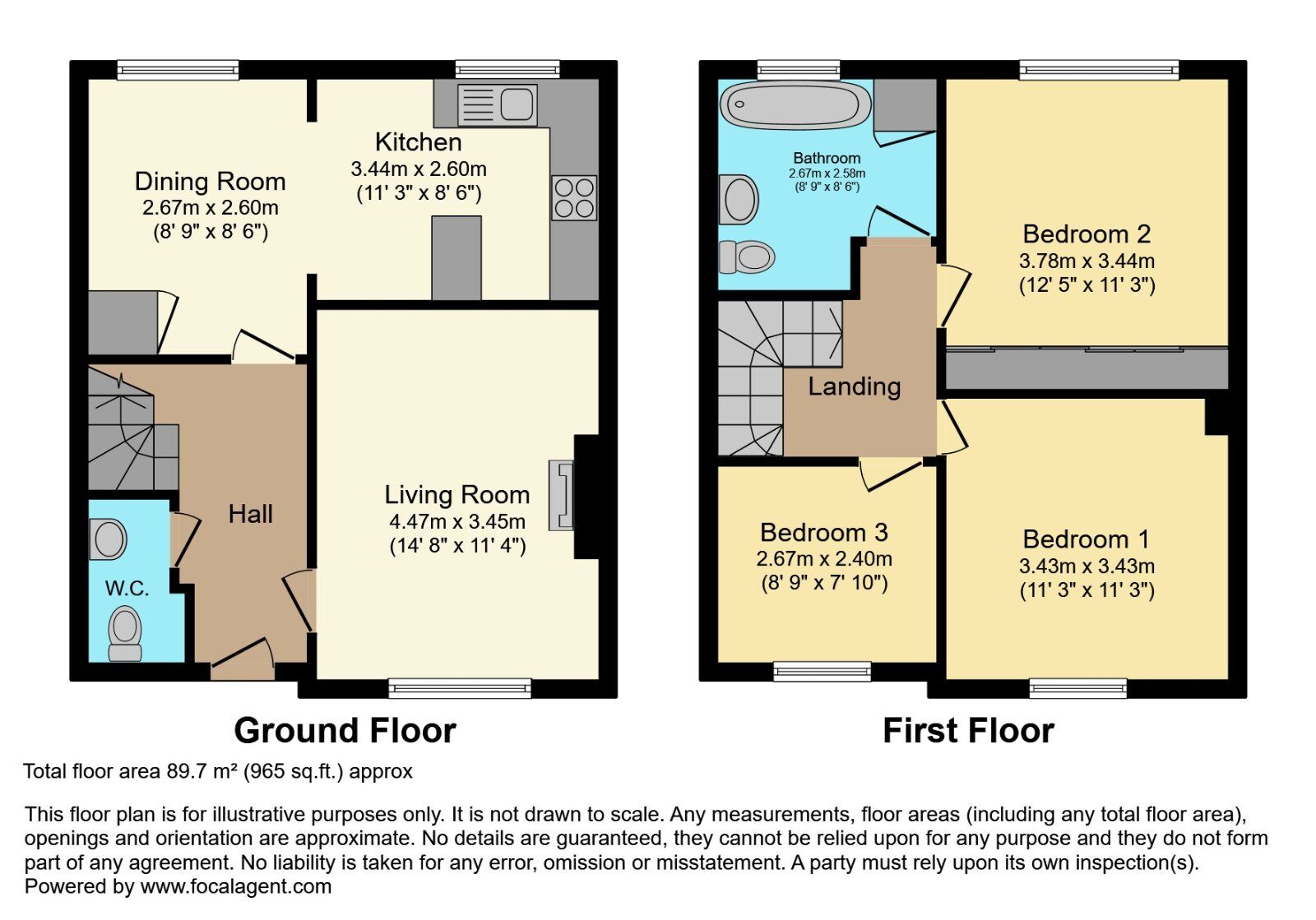 Floorplan of 3 bedroom Mid Terrace House for sale, Shaftesbury Road, Bangor, County Down, BT20