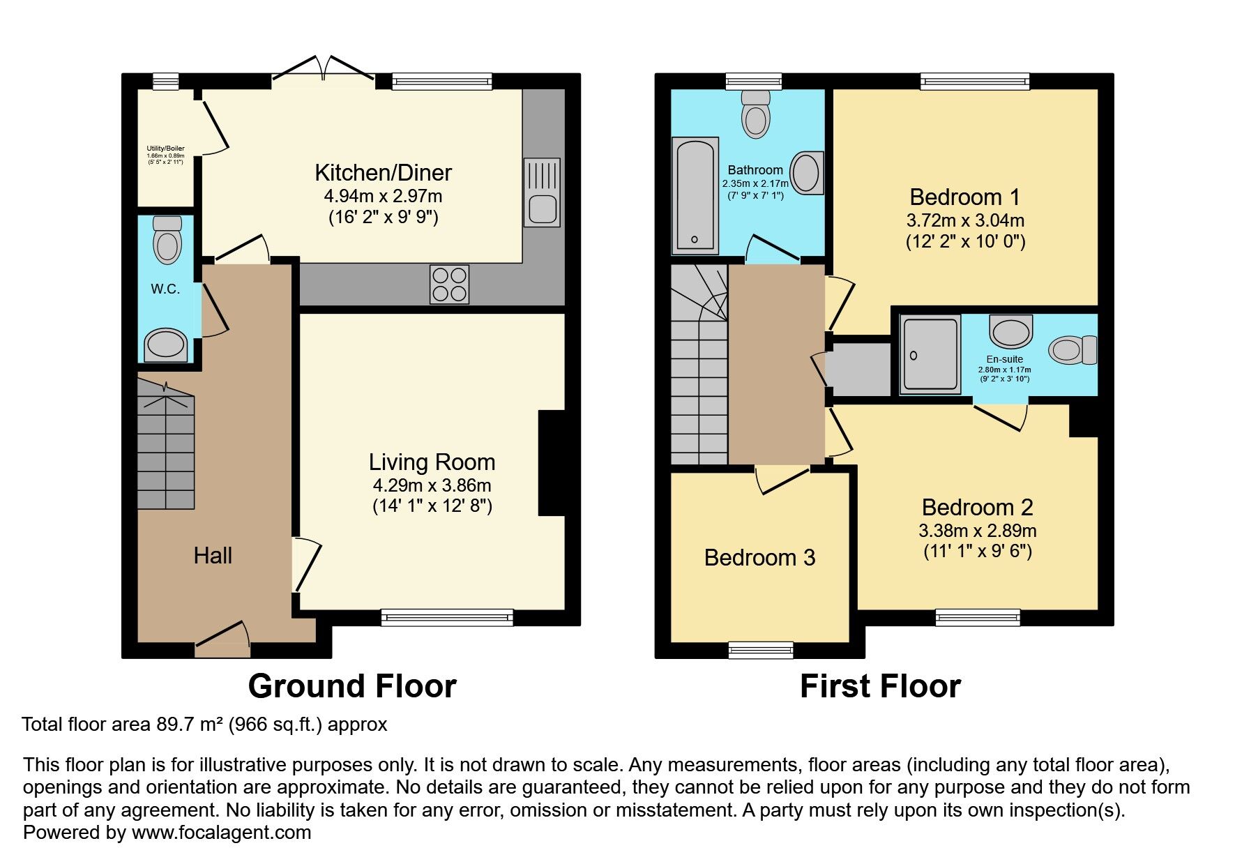 Floorplan of 3 bedroom Semi Detached House for sale, Coopers Mill Close, Dundonald, County Down, BT16