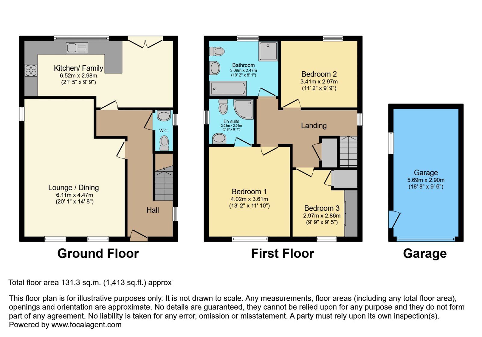 Floorplan of 3 bedroom Detached House for sale, Beechfield Crescent, Bangor, County Down, BT19