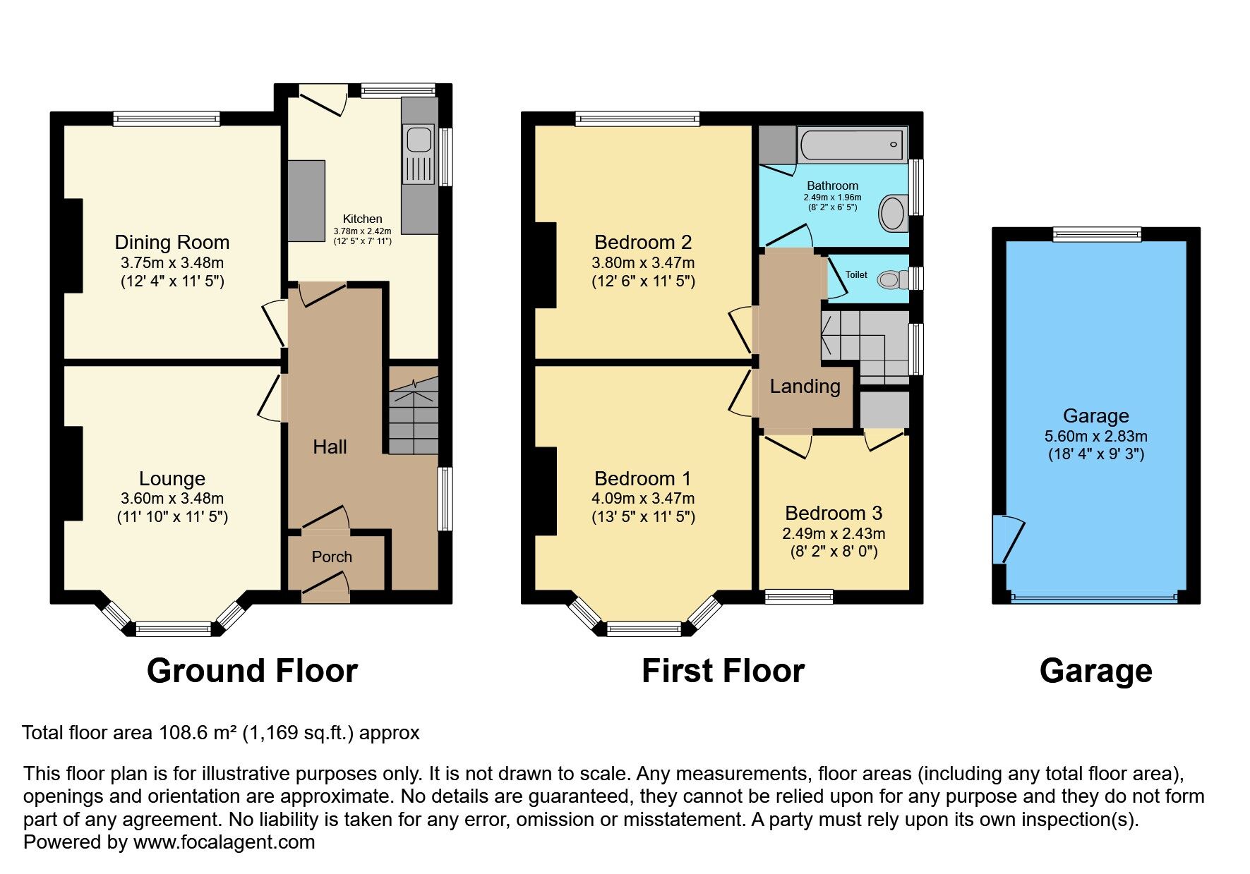 Floorplan of 3 bedroom Semi Detached House for sale, Church Avenue, Bangor, County Down, BT20