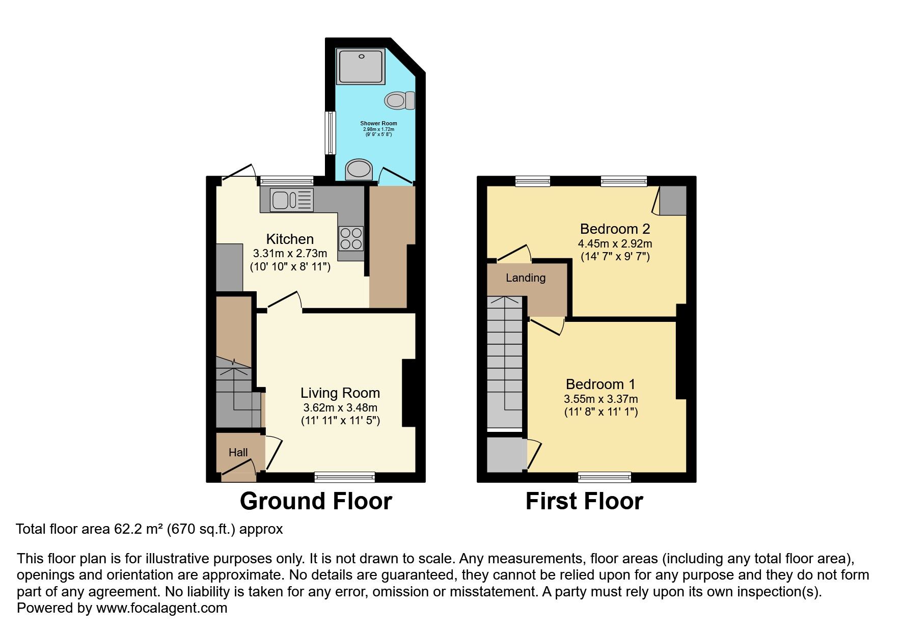 Floorplan of 2 bedroom End Terrace House for sale, Croft Street, Bangor, County Down, BT20