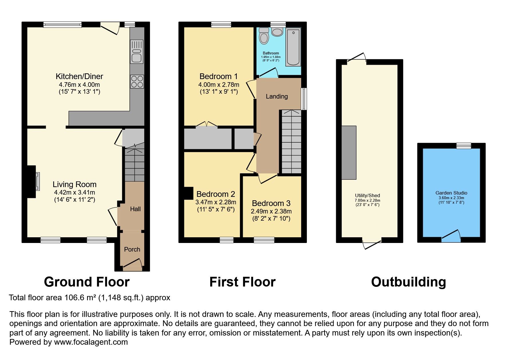 Floorplan of 3 bedroom End Terrace House for sale, Hawthorne Court, Bangor, County Down, BT20