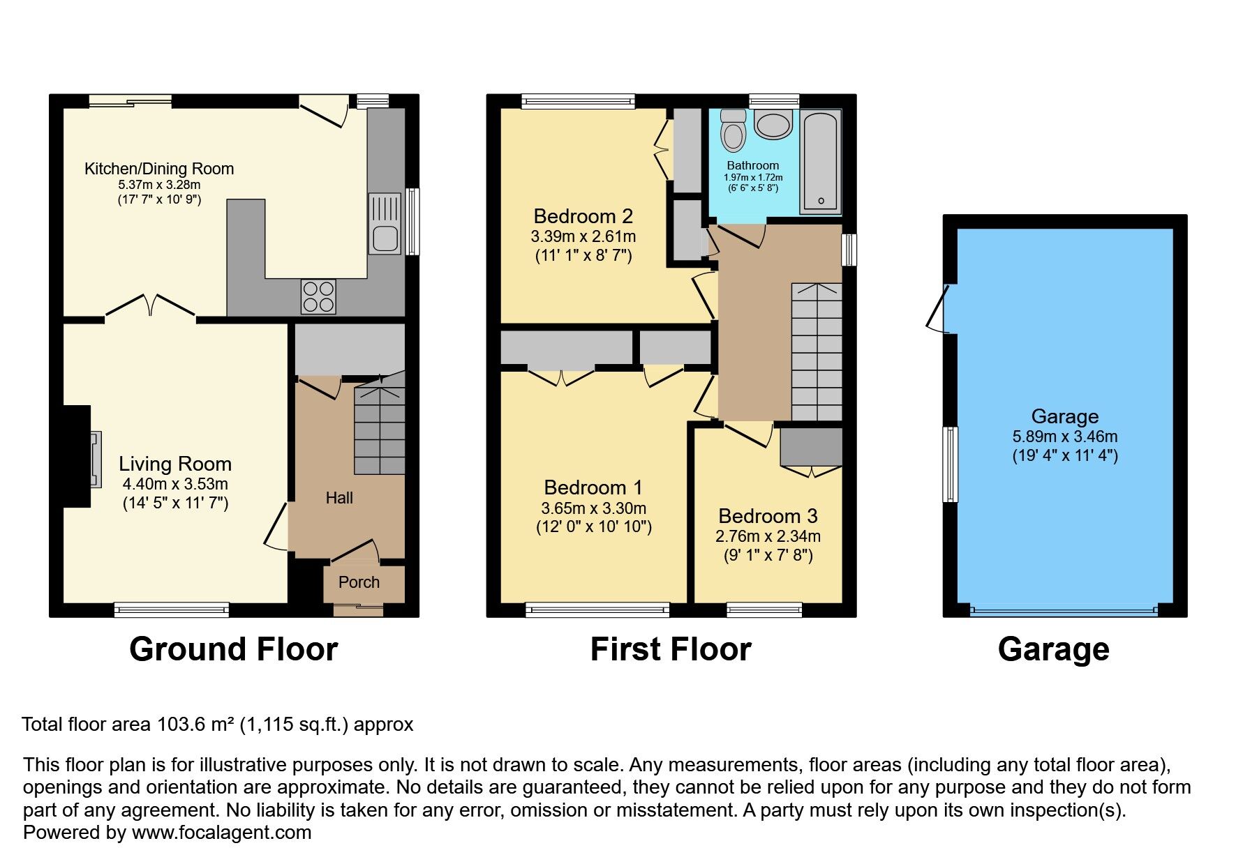 Floorplan of 3 bedroom Semi Detached House for sale, Hillside Gardens, Bangor, County Down, BT19