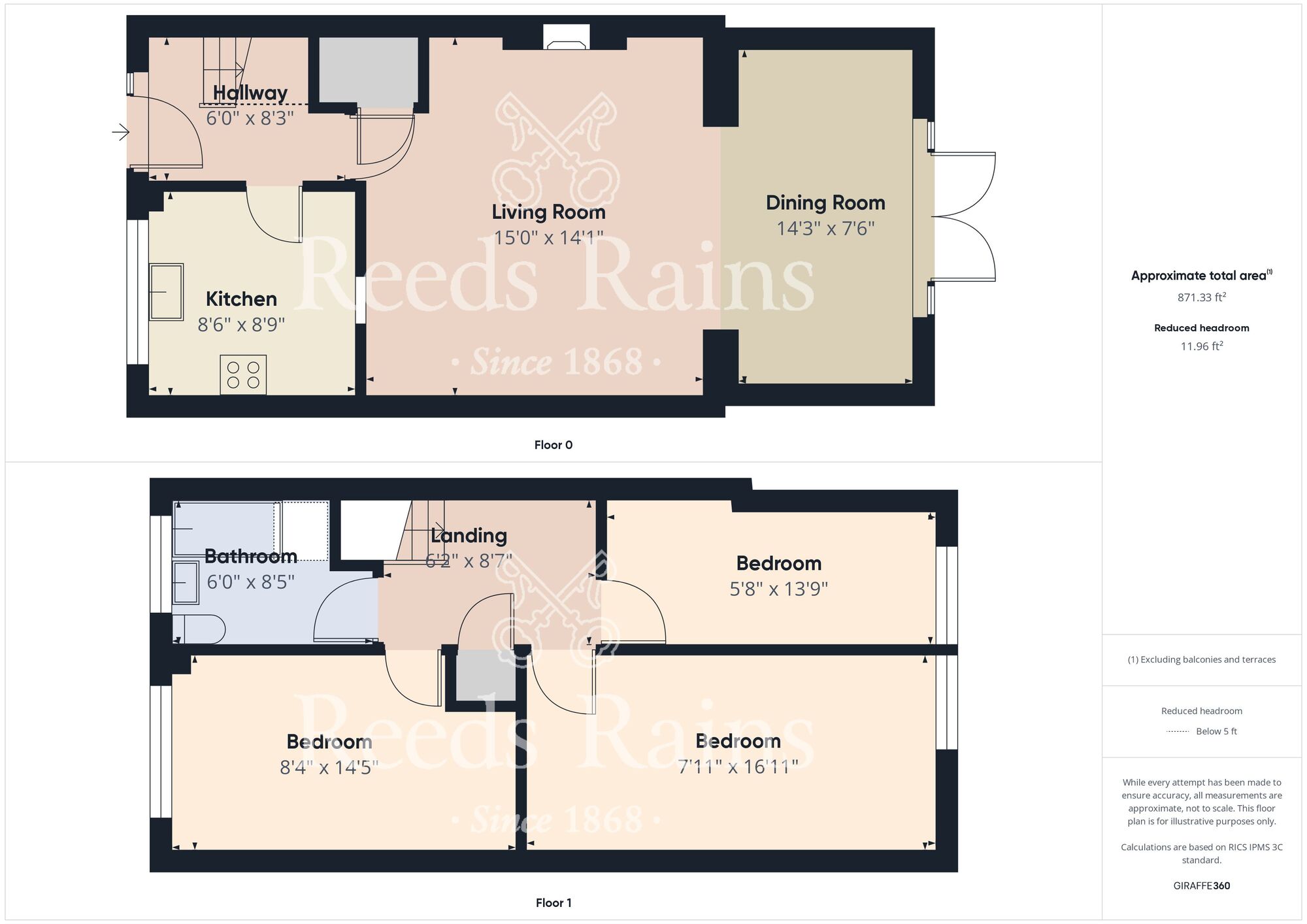 Floorplan of 3 bedroom Mid Terrace House for sale, Easton Road, Bridlington, East Yorkshire, YO16