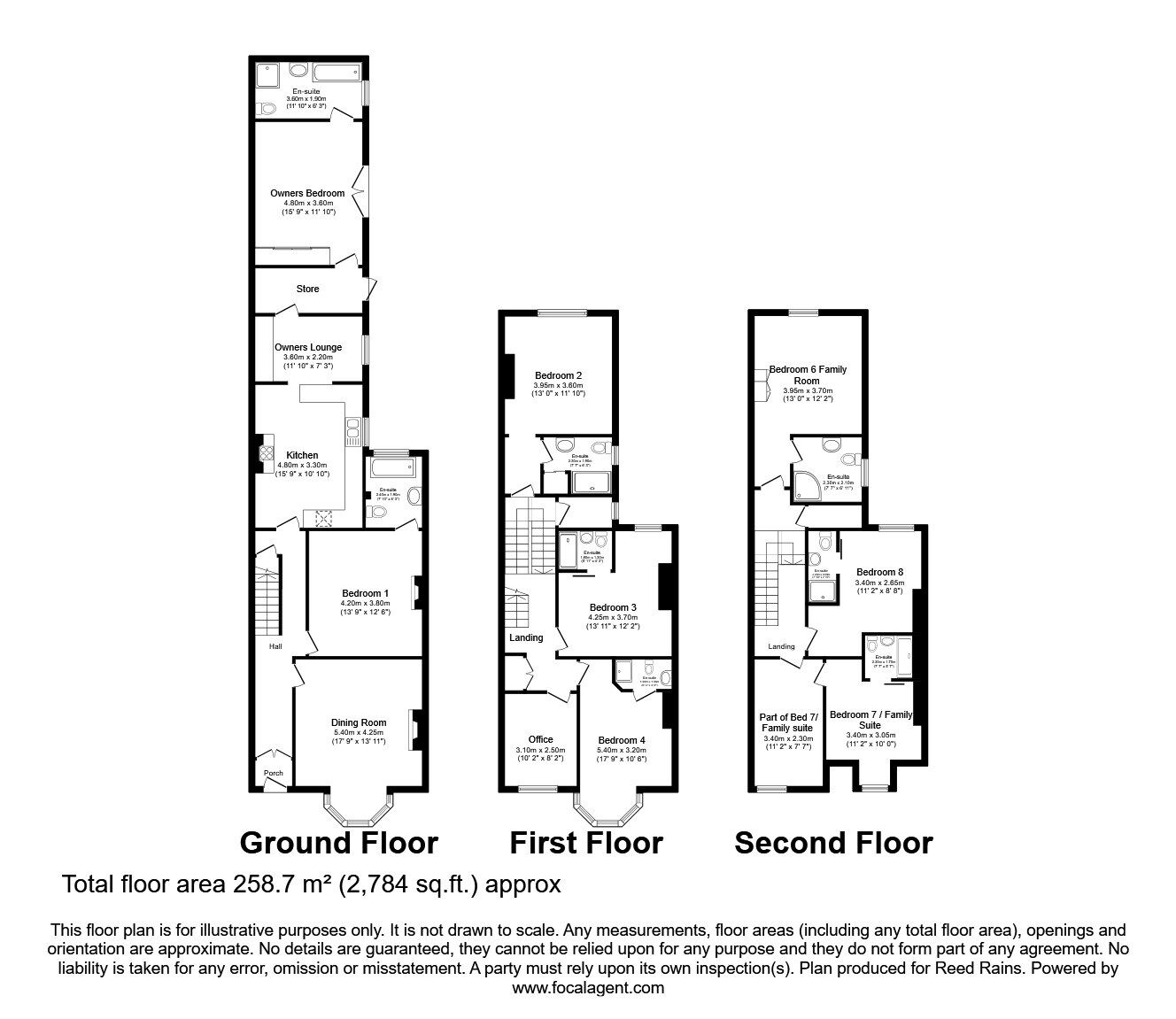 Floorplan of 8 bedroom Mid Terrace House for sale, Trinity Road, Bridlington, East Yorkshire, YO15