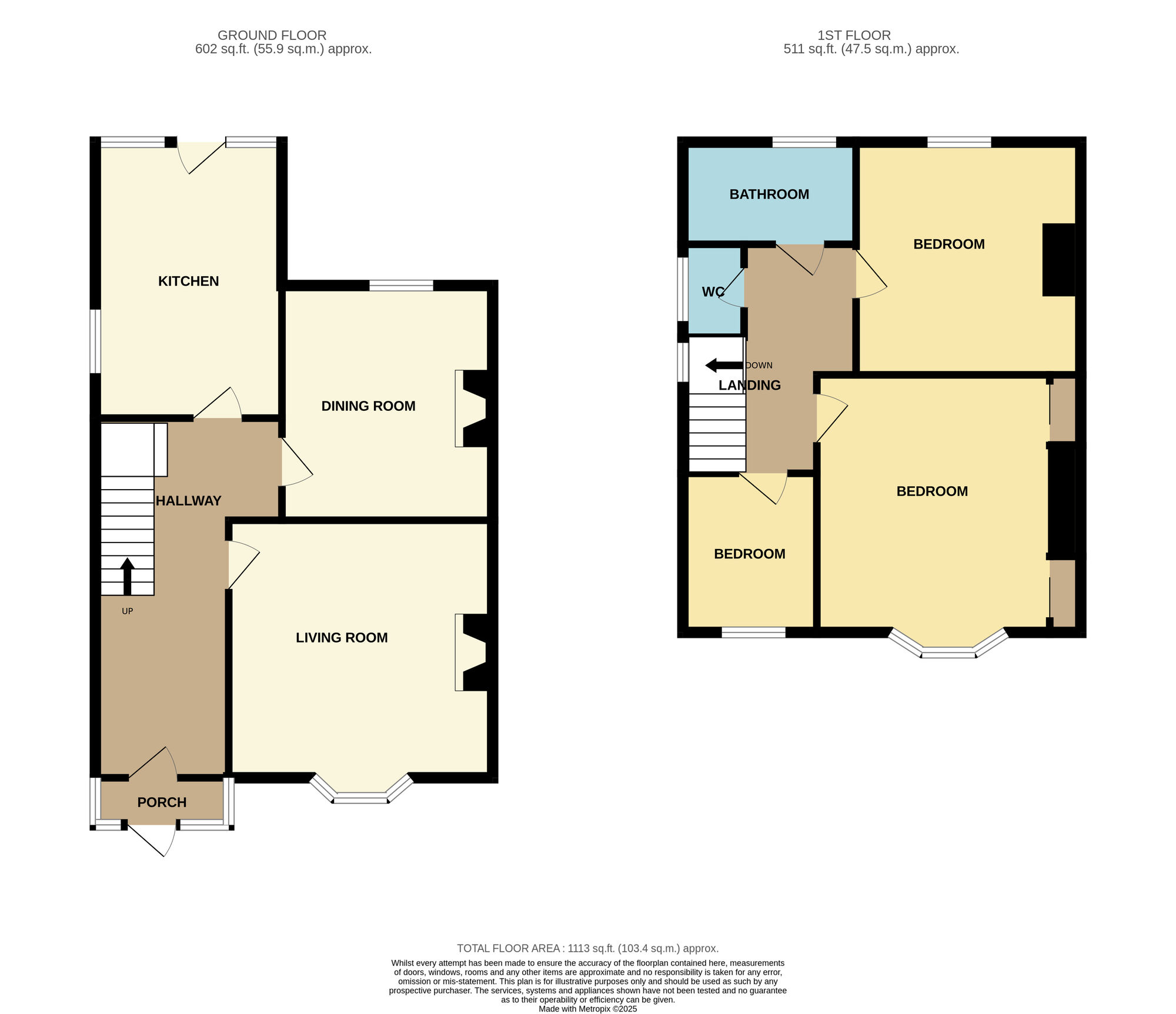 Floorplan of 3 bedroom Semi Detached House for sale, St. Aidan Road, Bridlington, East Yorkshire, YO16